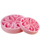 H Skål plast eat slow live longer S rosa