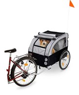 H Cykelkärra doggy liner juliette grå/svart