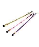 K Halsband blommotiv grön