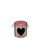 K Homecollection D&D sov/leklåda heart rosa