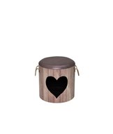 K Homecollection D&D sov/leklåda heart antracit