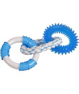 H Leksak dentatoy 3 ringar gummi tpr rep och nylon