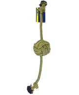 H Leksak jumboboll med 2 rep 90cm gul/blå