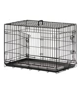 H Bur stål 2dörr svart m plastbotten 63x43x49cm