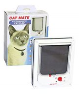 K Kattdörr catmate elektromagnetisk vit