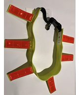 H Halsband jakt med flärpar röd/orange xl