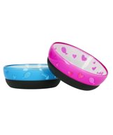 K Skål plast kitty love blå 10cm