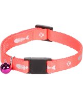 K Halsband snabblås fiskben neonröd