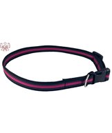 H Kanalsytt halsband 20mm 35-55cm sv/cerice