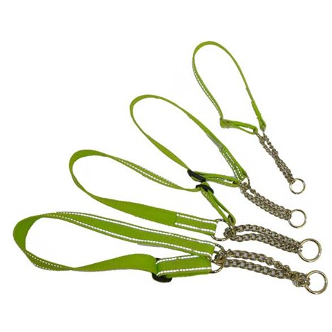 H Halsband halvstryp justb. reflex 15mm neongr