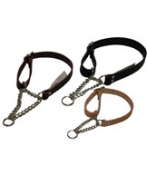 H Halsband halvstryp läder 18mm/ställbart natur
