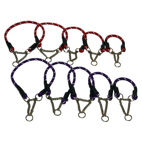 H Halsband halvstryp lila m reflex nylon 22,5cm