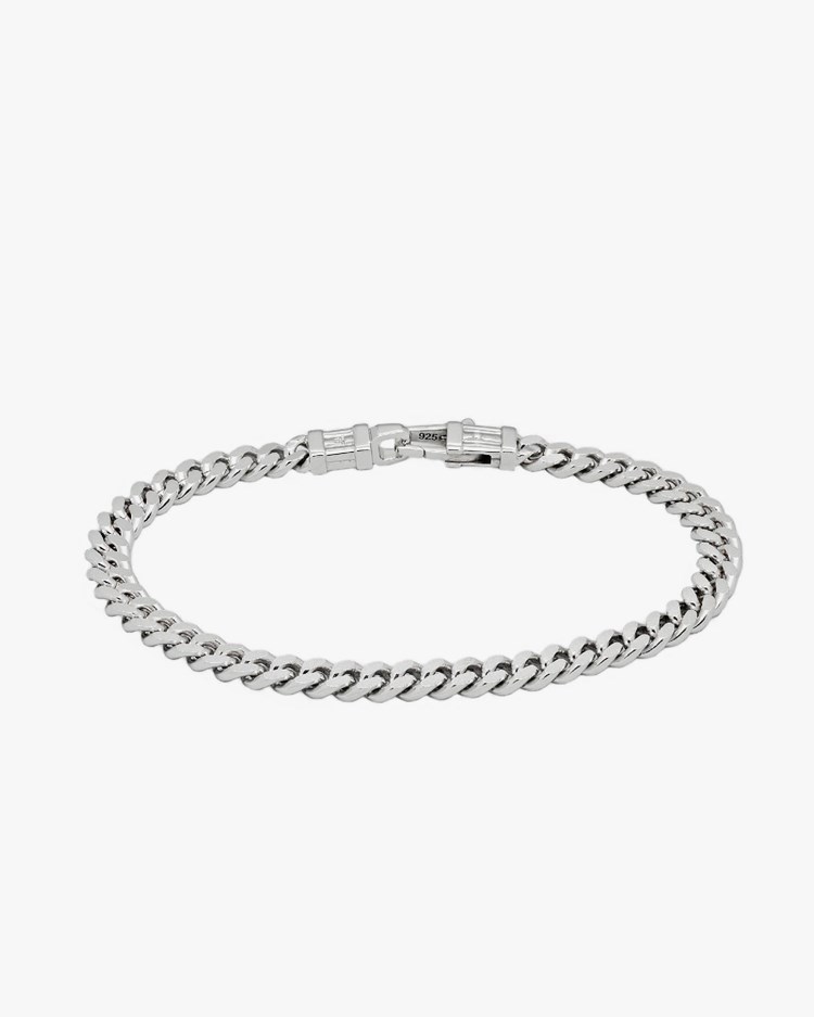 Tom Wood Curb Bracelet L Silver