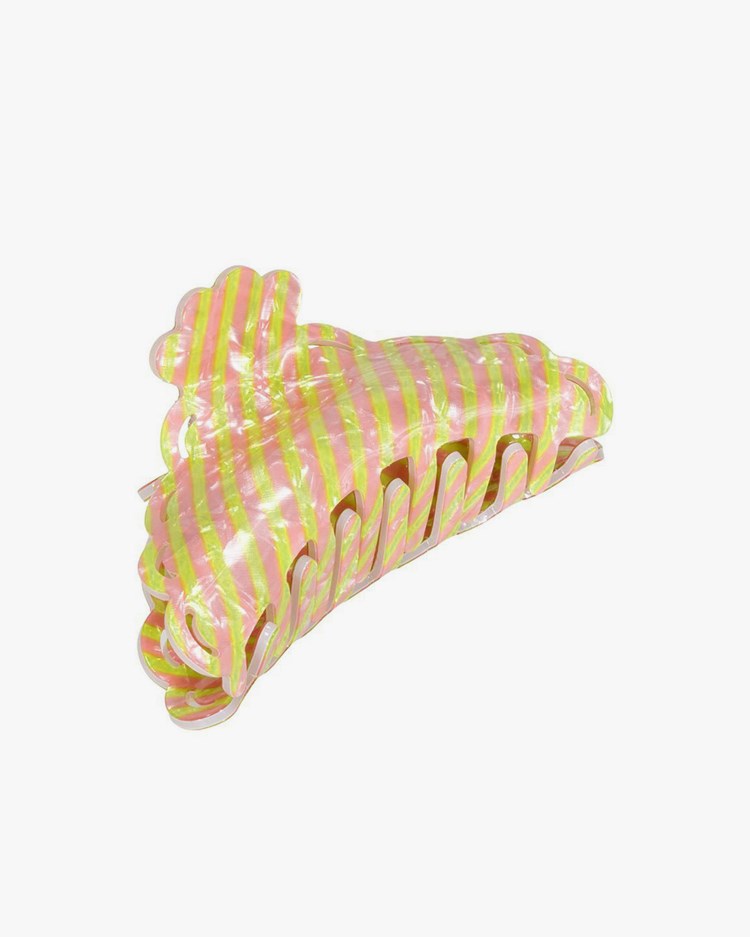 Pico Elly Hair Claw Yellow/Peach Stripe