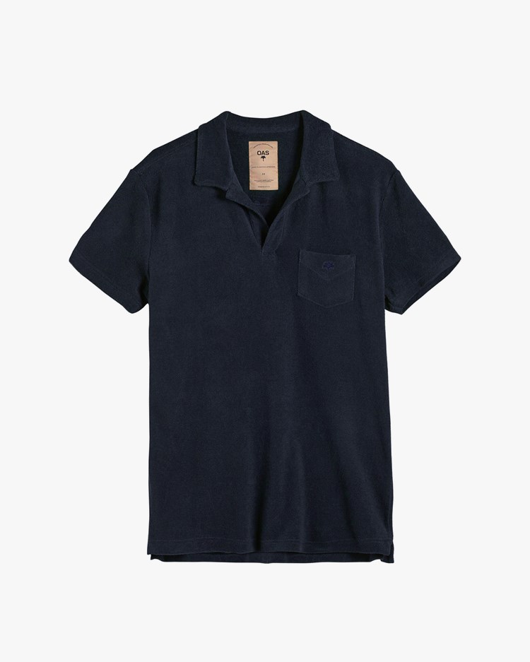 Oas Company Polo Terry Shirt Navy