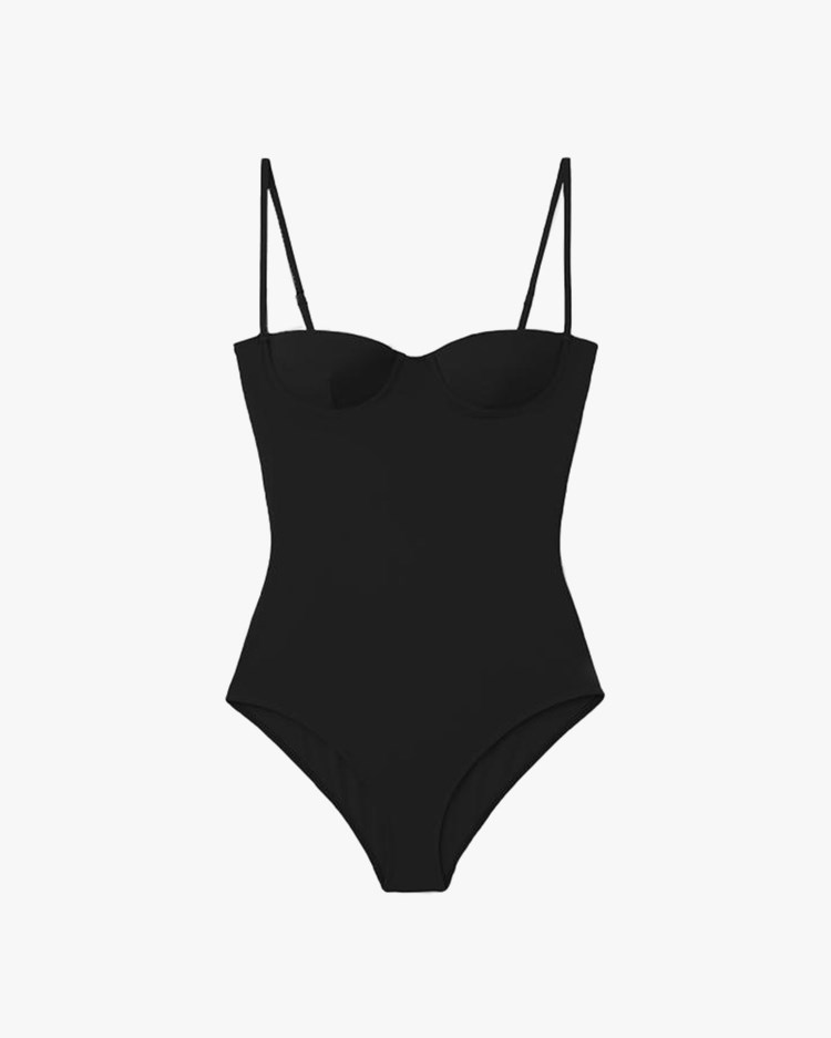 Toteme Bra Swimsuit Black