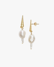Anni Lu Turret Shell Baroque Pearl Earring