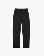 Toteme Twisted Seam Cotton Wool Trousers Black