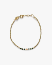 Anni Lu Bead & Gem Bracelet Emerald