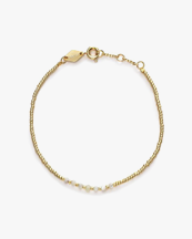 Anni Lu Bead & Gem Bracelet Pearl