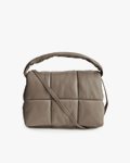 Stand Studio Wanda Leather Clutch Bag Sandstone Beige