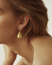 Nootka Jewelry Pearl Earring Gold