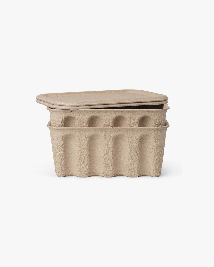 Ferm Living Paper Pulp Box Small 2-Pack