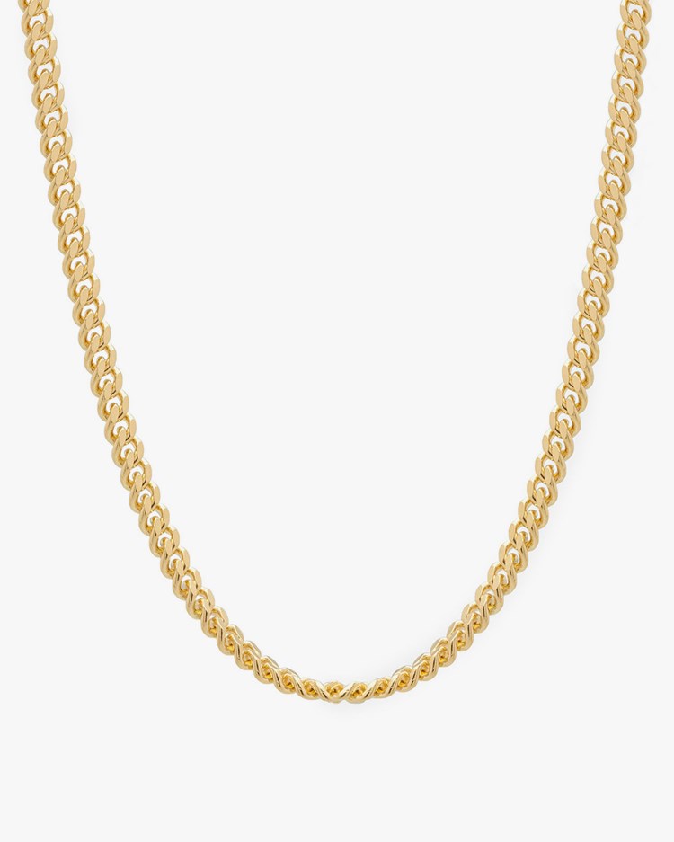 Tom Wood Curb Chain Necklace L Gold