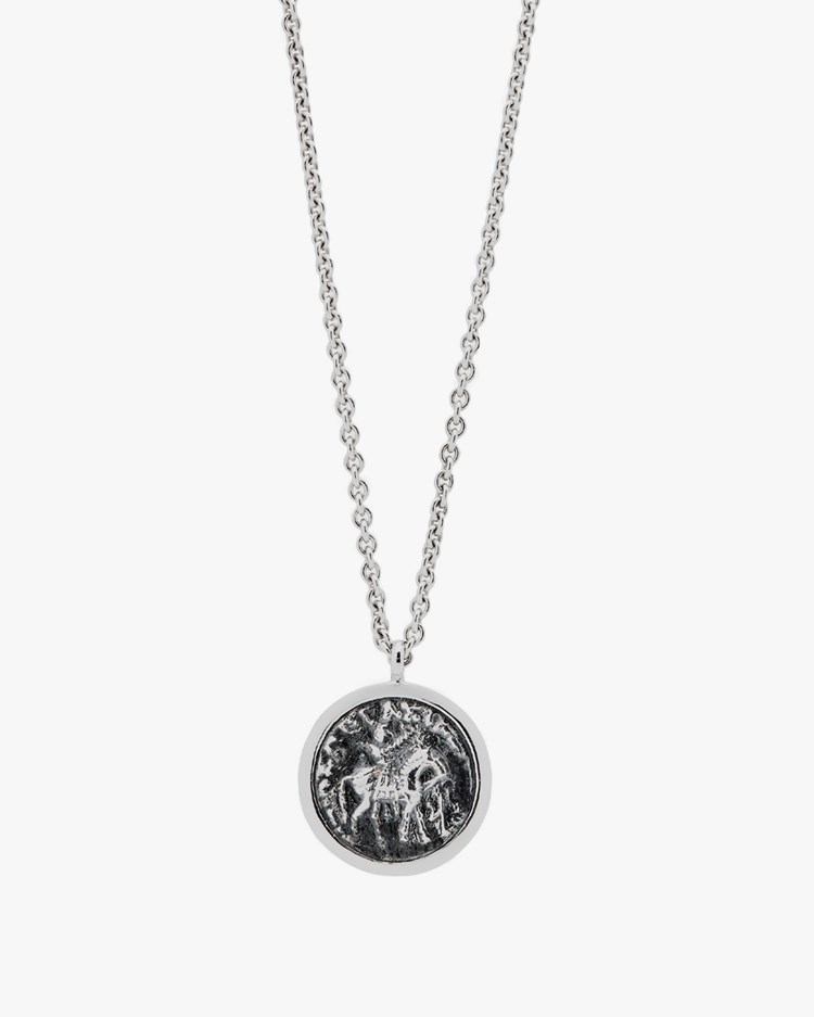 Tom Wood Coin Pendant Necklace Silver