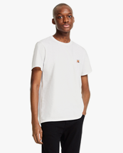Maison Kitsuné Fox Head Patch Classic T-Shirt White