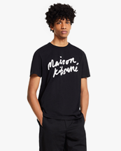 Maison Kitsuné Handwriting Classic T-Shirt Black
