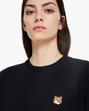 Maison Kitsuné Fox Head Patch Classic T-Shirt Black