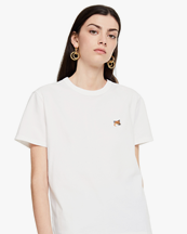 Maison Kitsuné Fox Head Patch Classic T-Shirt White