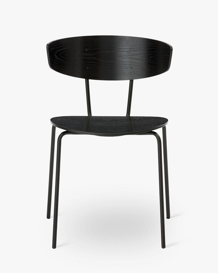 Ferm Living Herman Dining Chair Black Steel Black