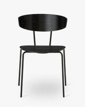 Ferm Living Herman Dining Chair Blcka Steel Black