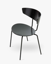 Ferm Living Herman Dining Chair Blcka Steel Black