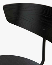 Ferm Living Herman Dining Chair Blcka Steel Black