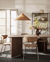 Ferm Living Herman Dining Chair Chrome Walnut