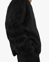 Toteme Boxy Alpaca Knit Black