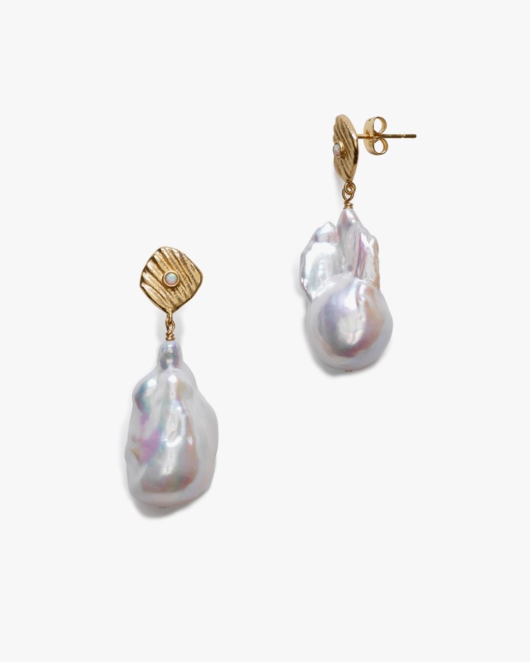Anni Lu Jet-Set Baroque Pearl Earrings