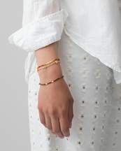 Anni Lu Tie-Dye Bracelet Golden Amber