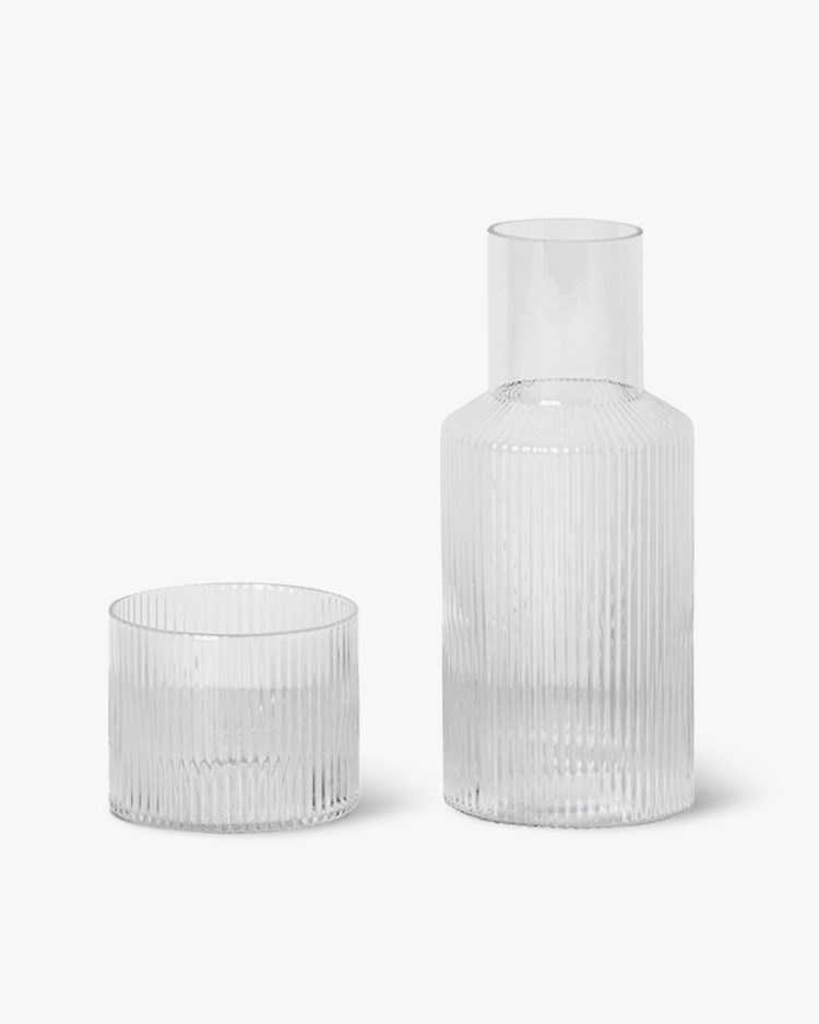 Ferm Living Ripple Small Carafe Set Clear