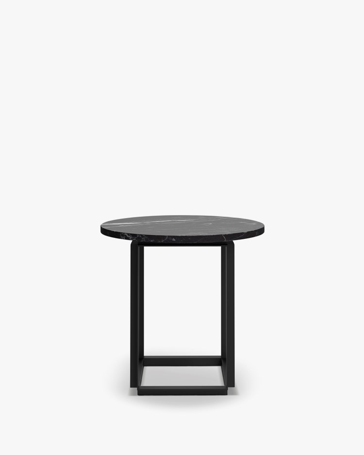 New Works Florence Side Table Black Marquina