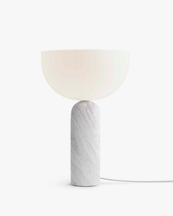 New Works Kizu Table Lamp Large White Marble