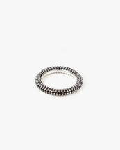 Izabel Display Colorful Ring Black Silver