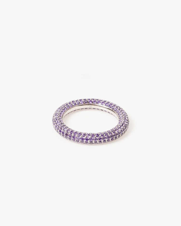 Izabel Display Colorful Ring Lilac Silver