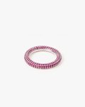 Izabel Display Colorful Ring Pink Silver