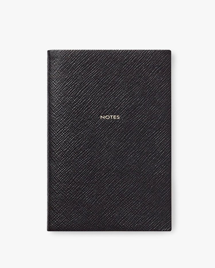 Smythson Notes Chelsea Notebook Black