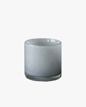 Tell Me More Lyric Candle Holder Dusty Blue