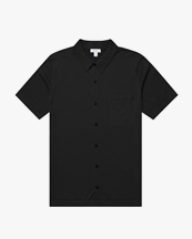 Sunspel Sea Island Shirt Black